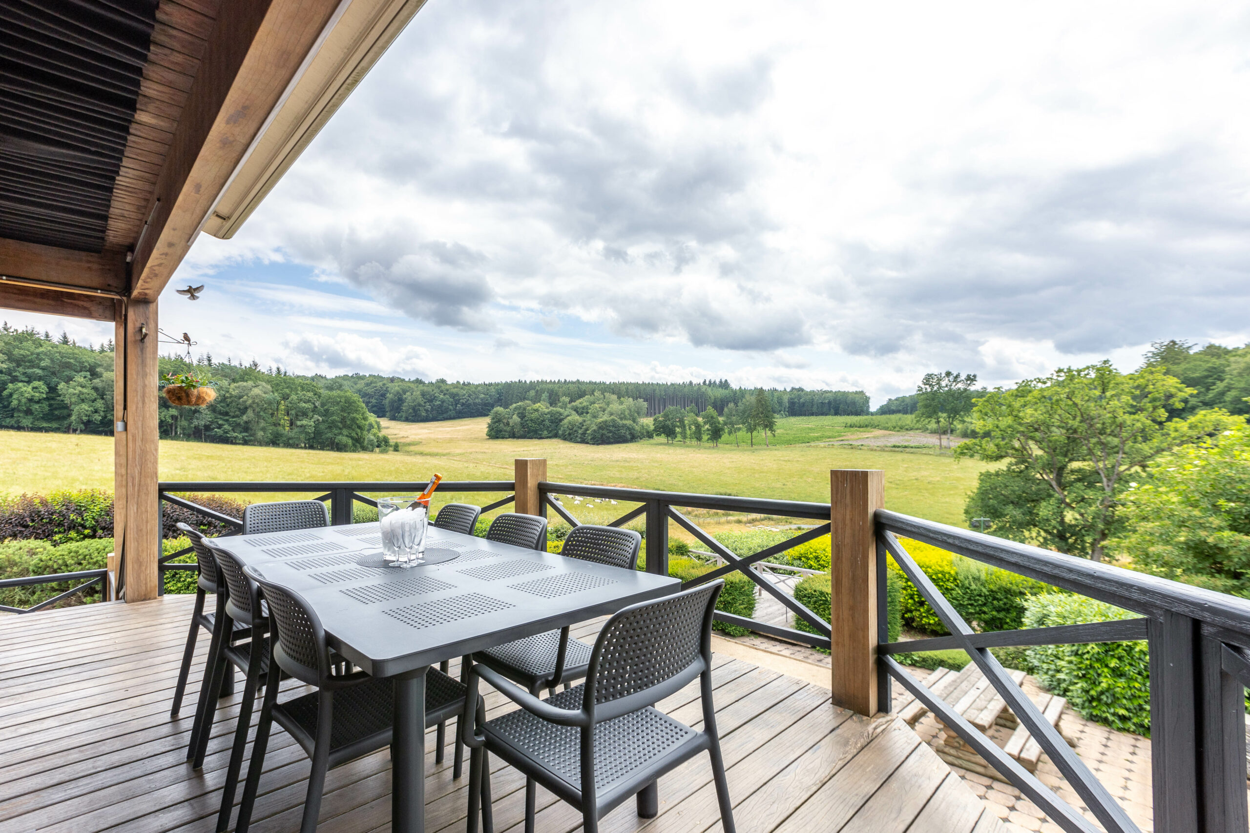 La vue depuis la terrasse